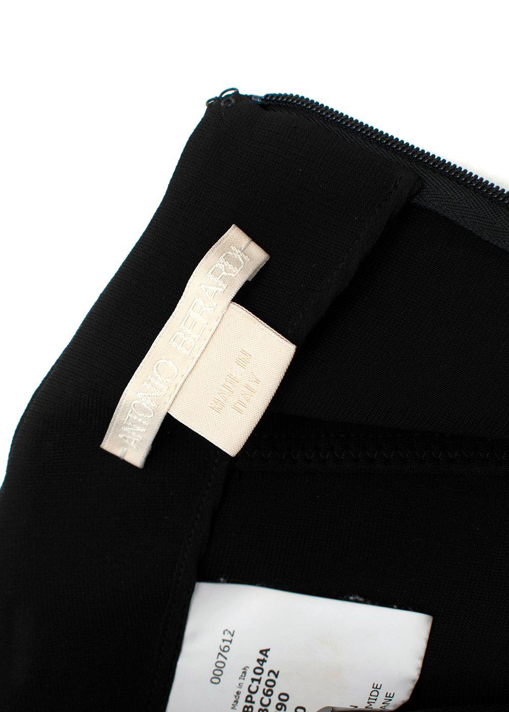 Black Fit & Flare Mini Skirt