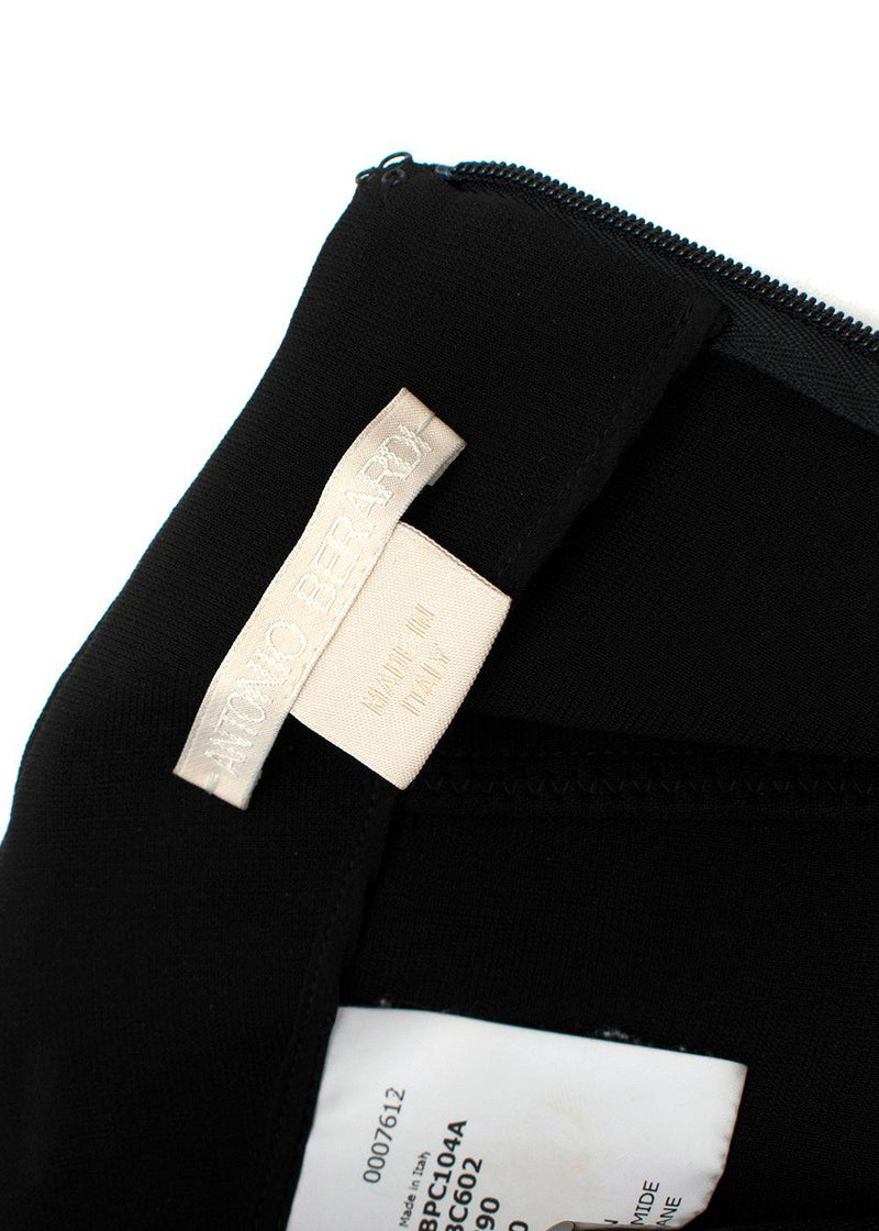 Black Fit & Flare Mini Skirt