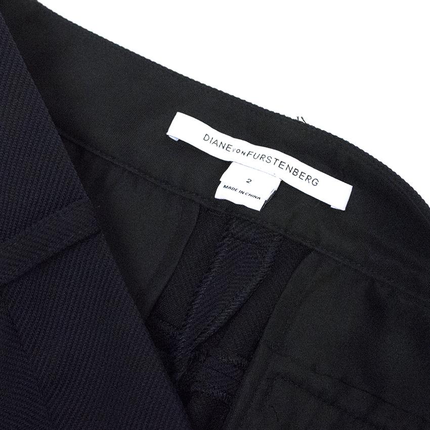 Diane Von Furstenberg Navy Blue Trousers