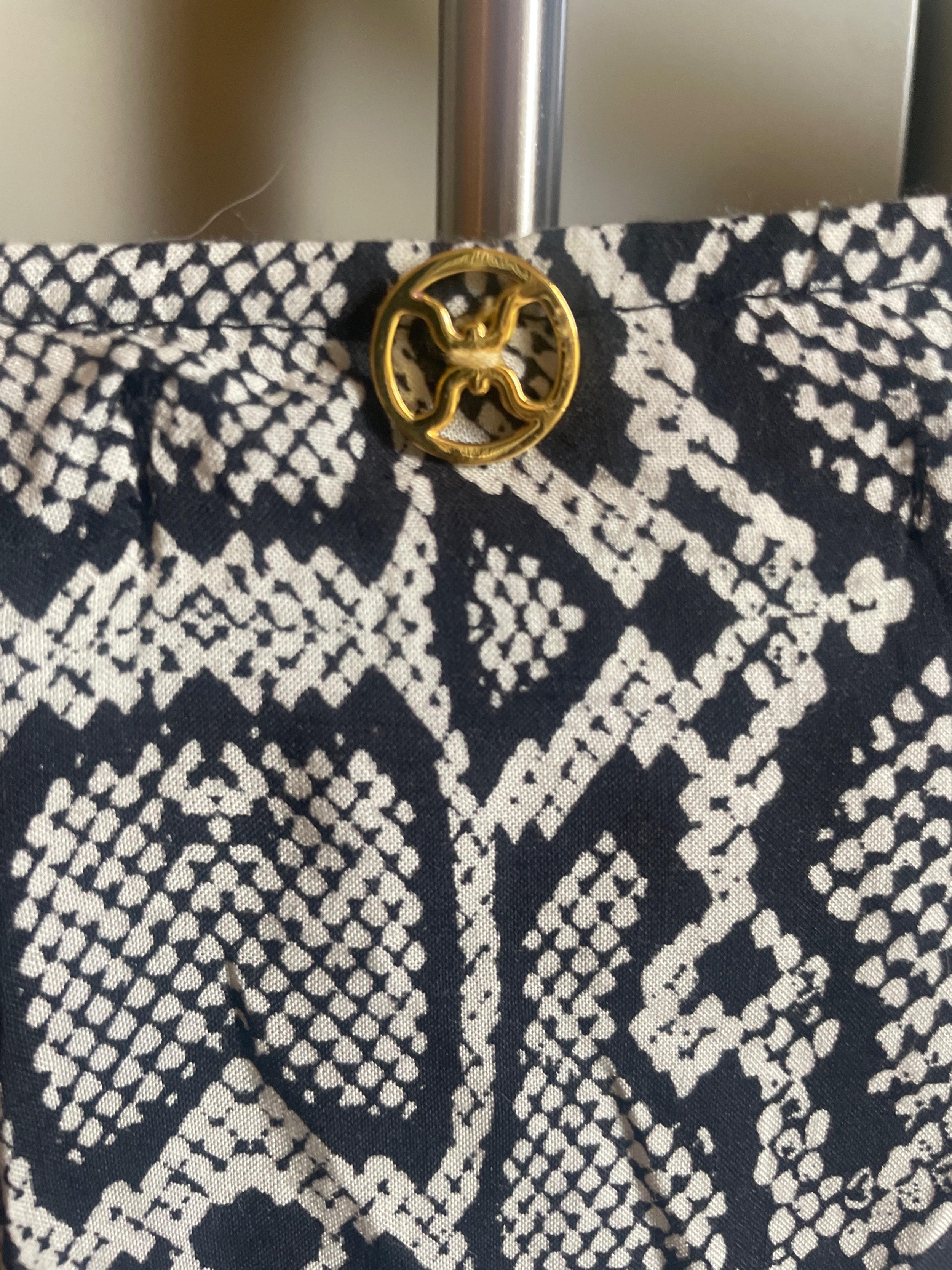 Grey Snakeskin Kaftan Dress