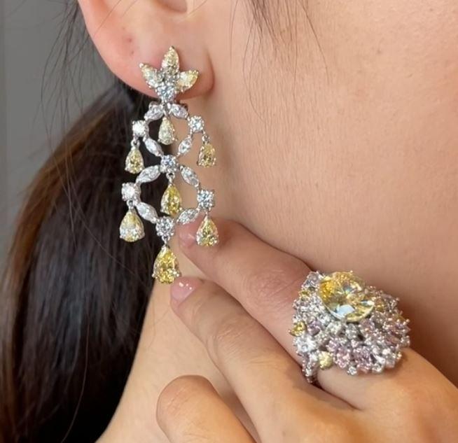Anabela Chan Canary Chandelier Earrings