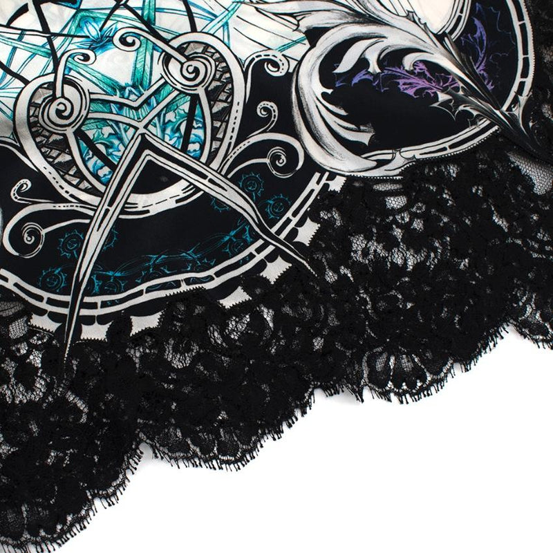 Roberto Cavalli Printed Embroidered Shift Dress