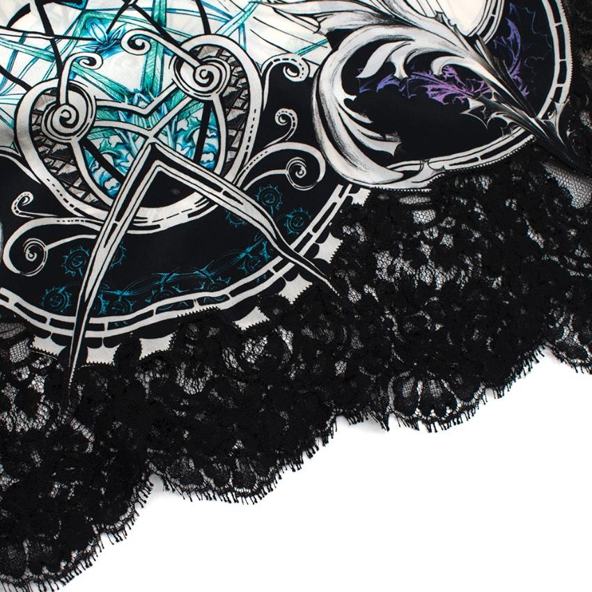Roberto Cavalli Printed Embroidered Shift Dress