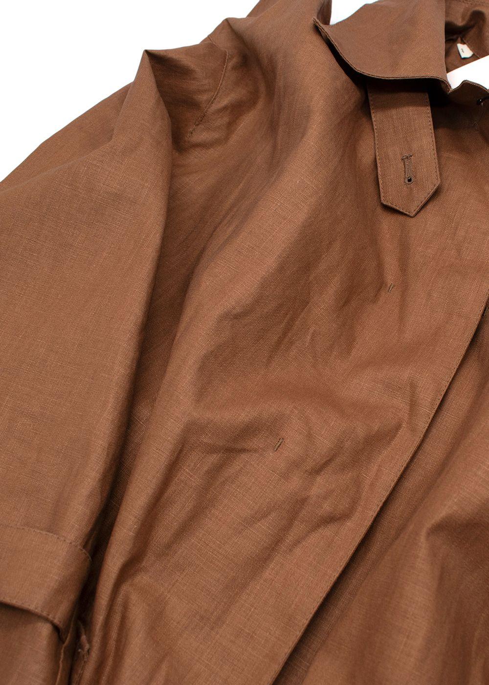 Mackintosh Long Lightweight Brown Trench Coat
