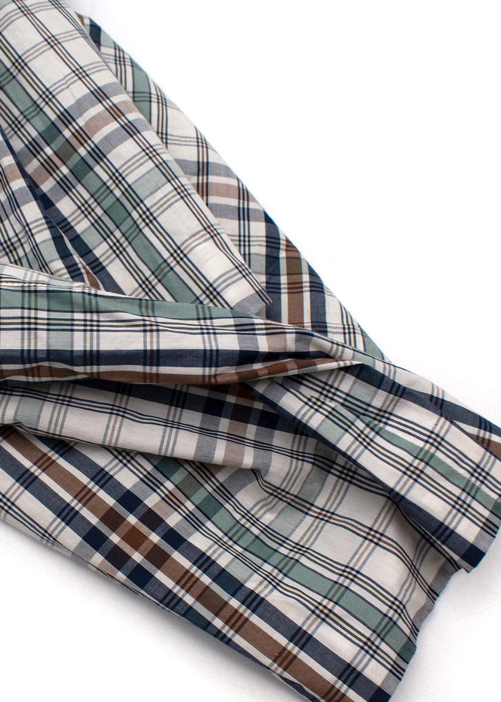 Bonpoint Kids Plaid Drawstring Dress