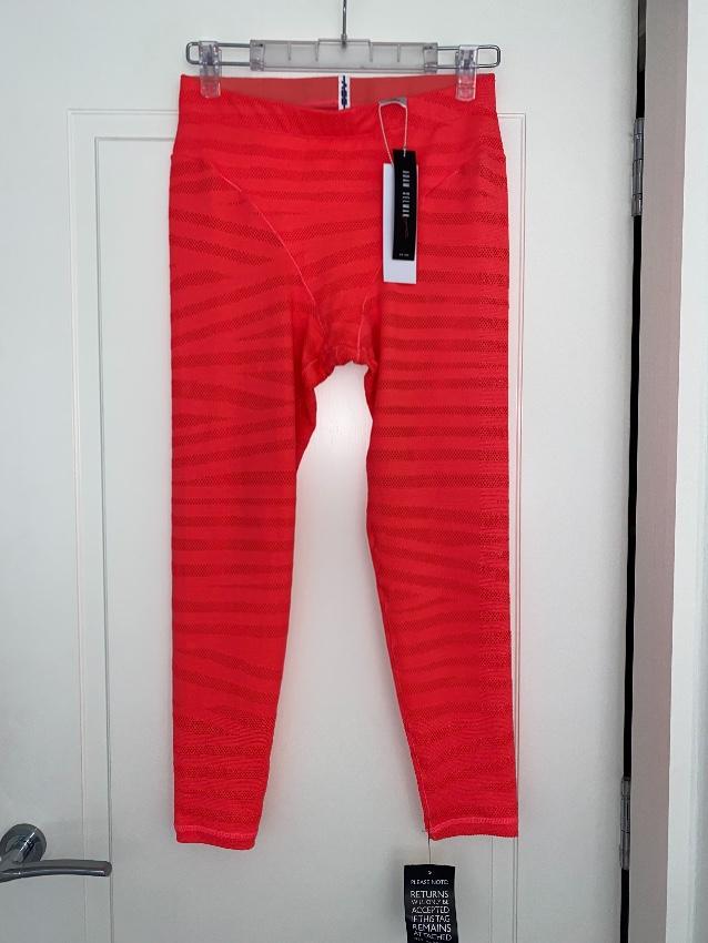 Adam Selman Sport Neon Stretch Mesh Leggings