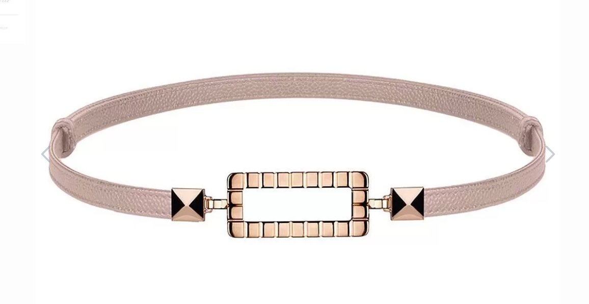 Rose Gold Taupe Ice Cube Belt