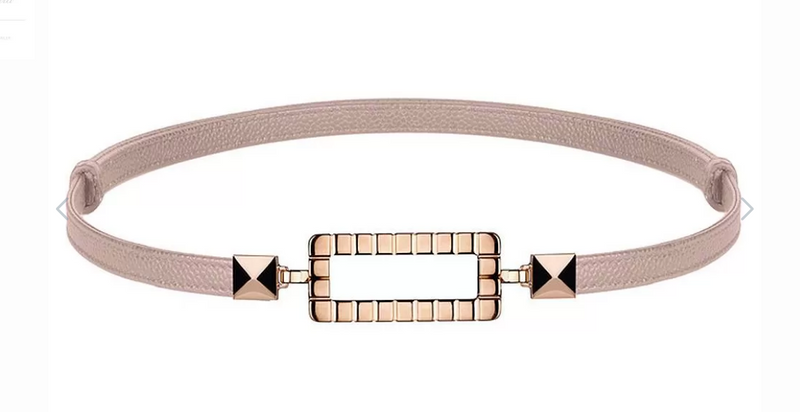 Rose Gold Taupe Ice Cube Belt