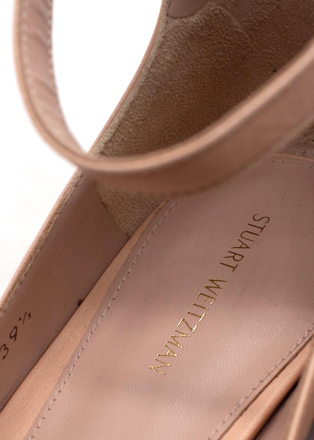 Stuart Weitzman Nude Jane Ankle Strap Pump