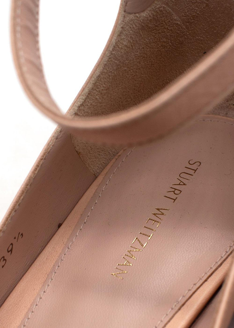 Stuart Weitzman Nude Jane Ankle Strap Pump