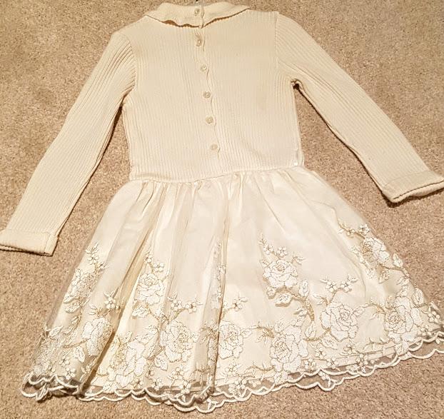 BLUMARINE Baby Dress Cream and gold 18 24 m