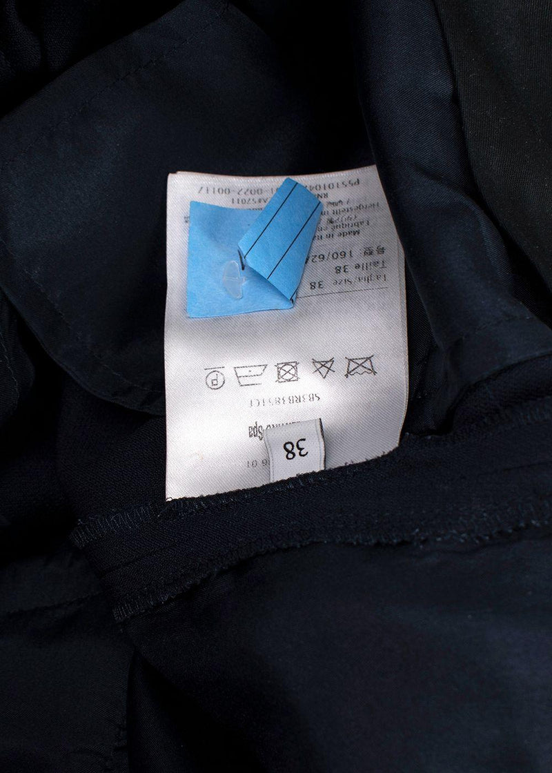 Valentino Navy Tailored Cropped Trousers