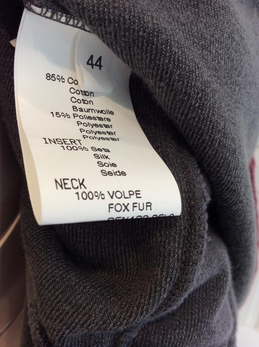 Blumarine Limited Edition Fox Fur & Velour Tracksuit