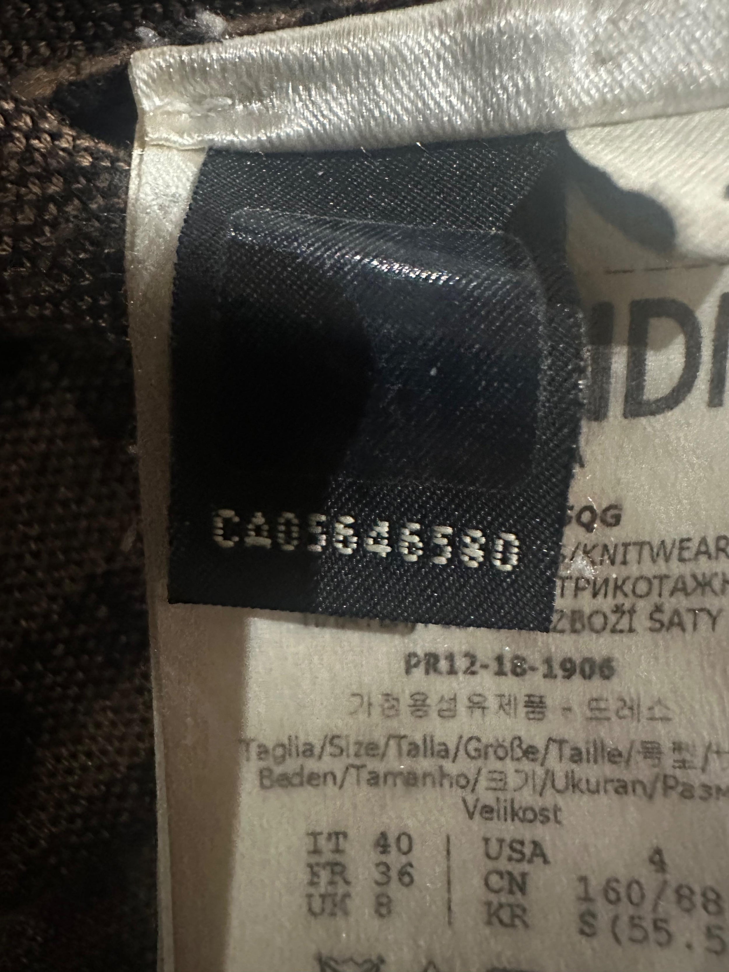 Fendi Bardot Monogram Midi Dress