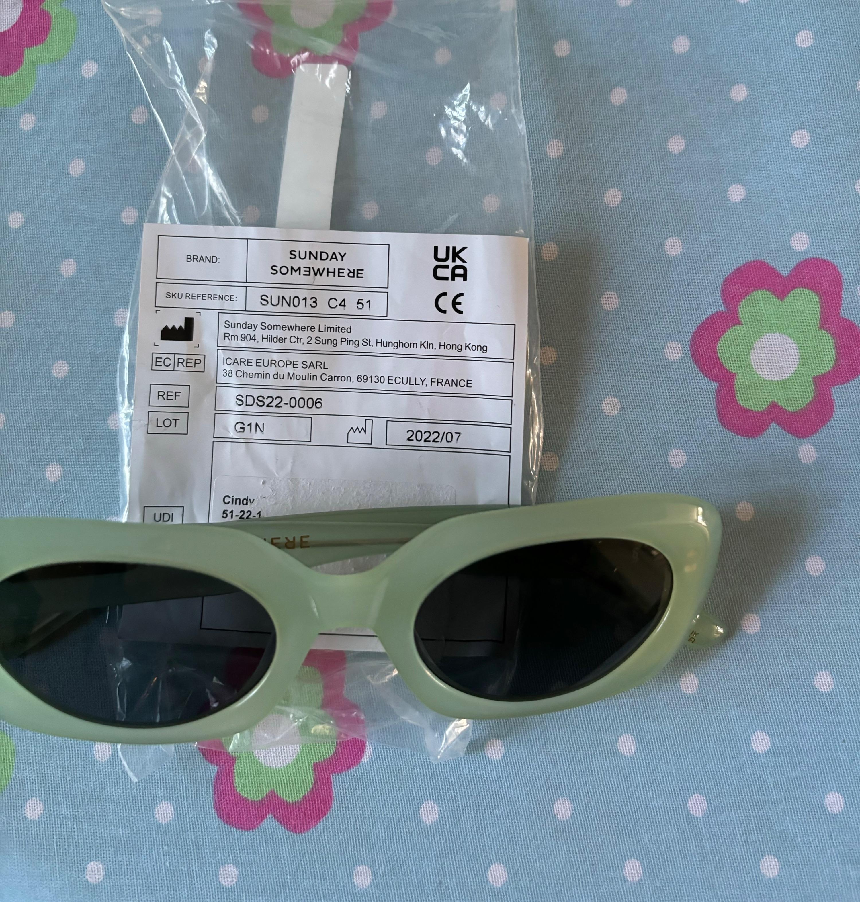 Green Cindy Sunglasses
