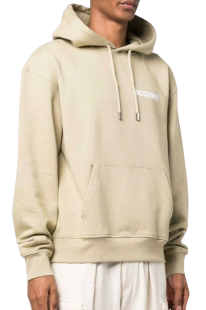 Jacquemus Le Sweatshirt Beige Cotton Hoodie