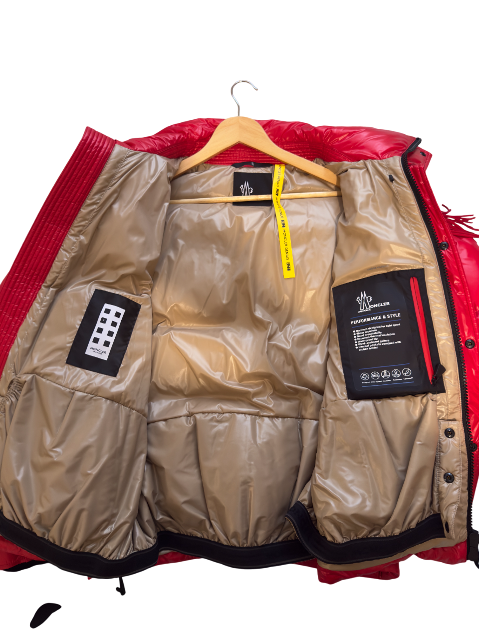 Moncler Red Arlaz Puffer Jacket