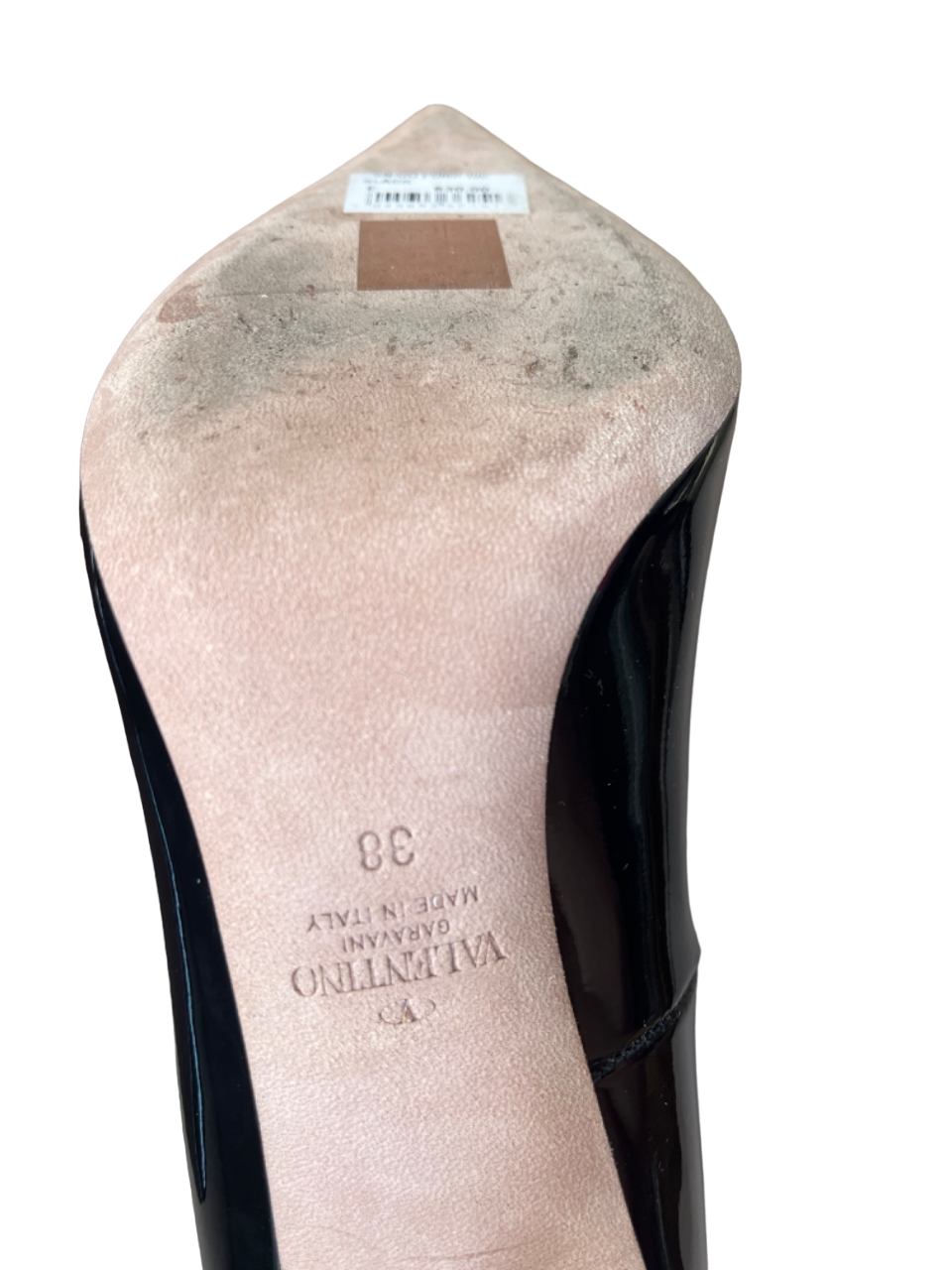 Valentino Tan-Go patent leather pumps