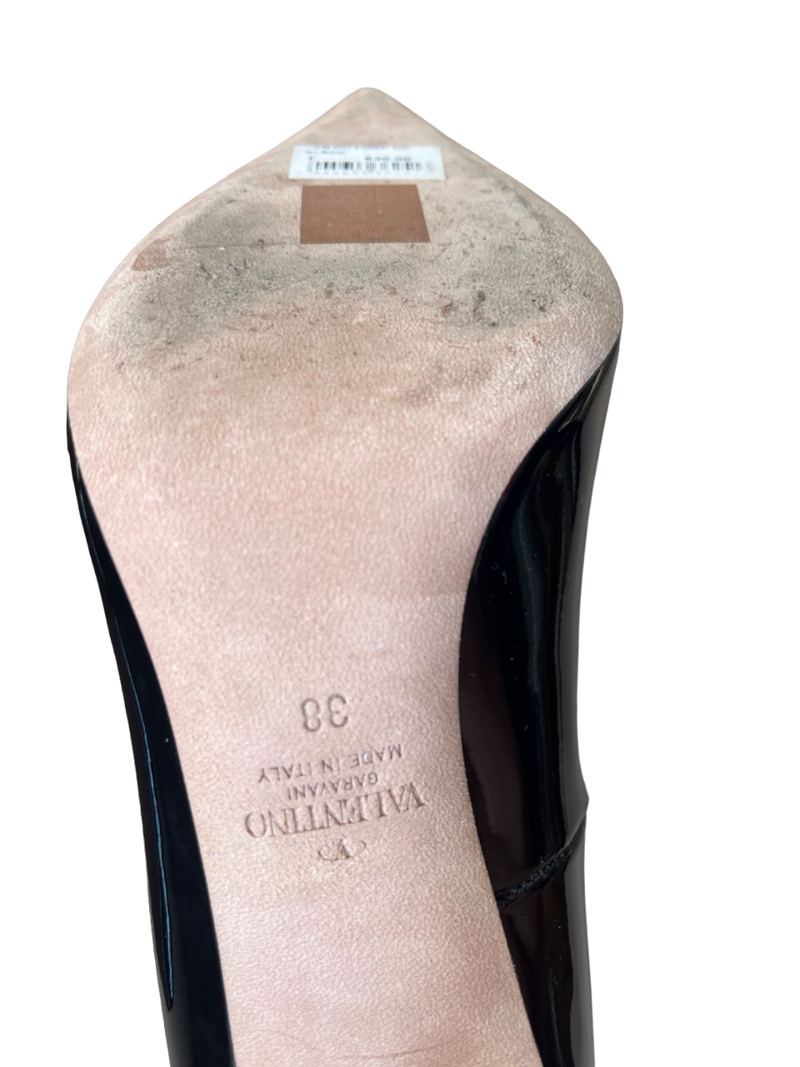 Valentino Tan-Go patent leather pumps
