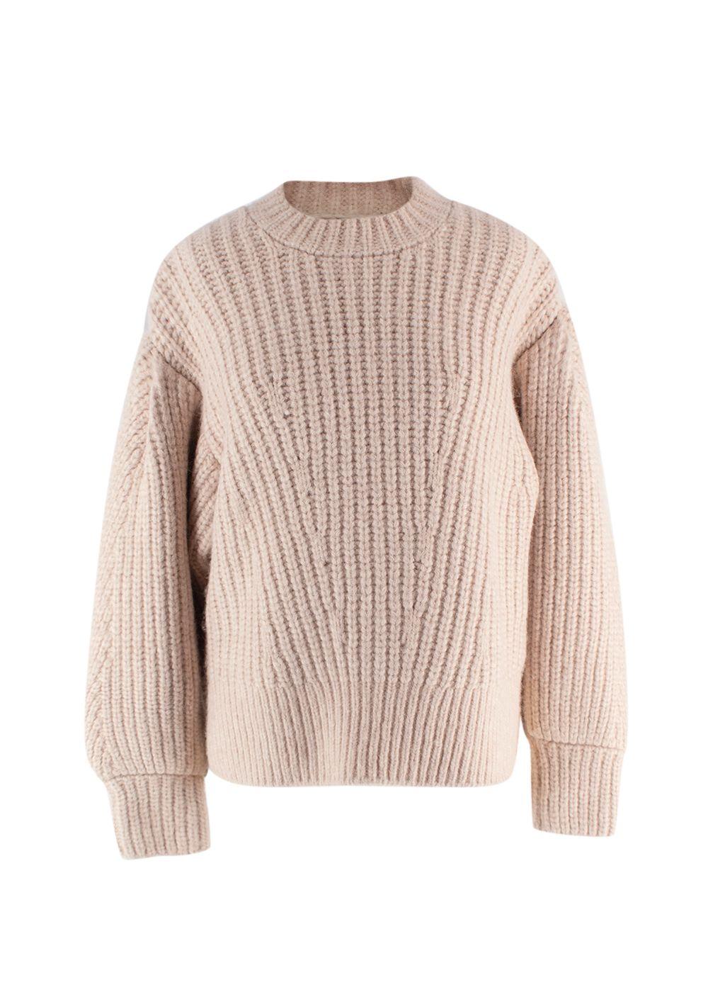 Ulla Johnson Beige Chunky Knit Jumper