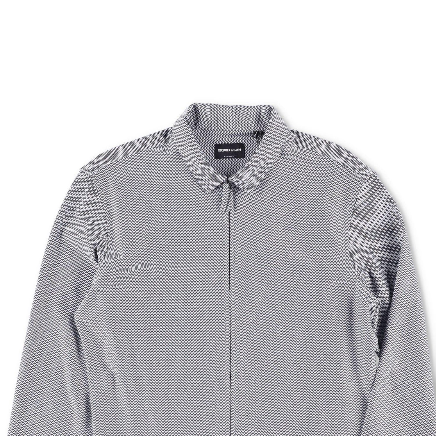 Giorgio Armani Slim-Fit Zip-Up Shirt