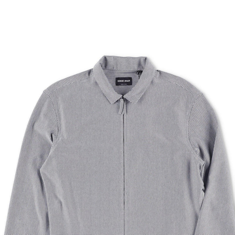 Giorgio Armani Slim-Fit Zip-Up Shirt