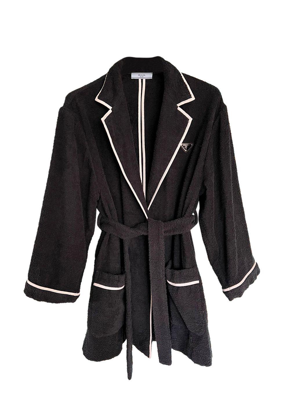 Prada Black Terry Towelling Jacket