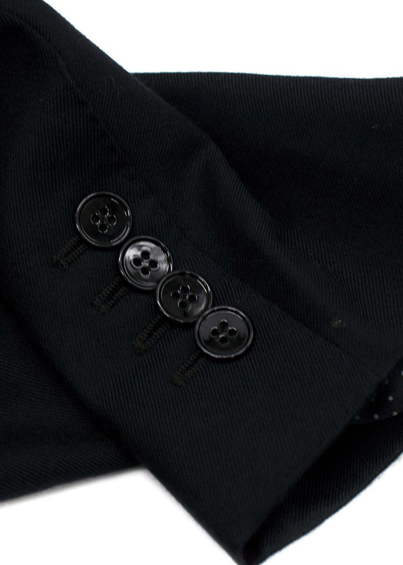 Dolce&Gabbana Black Cashmere Blend Blazer