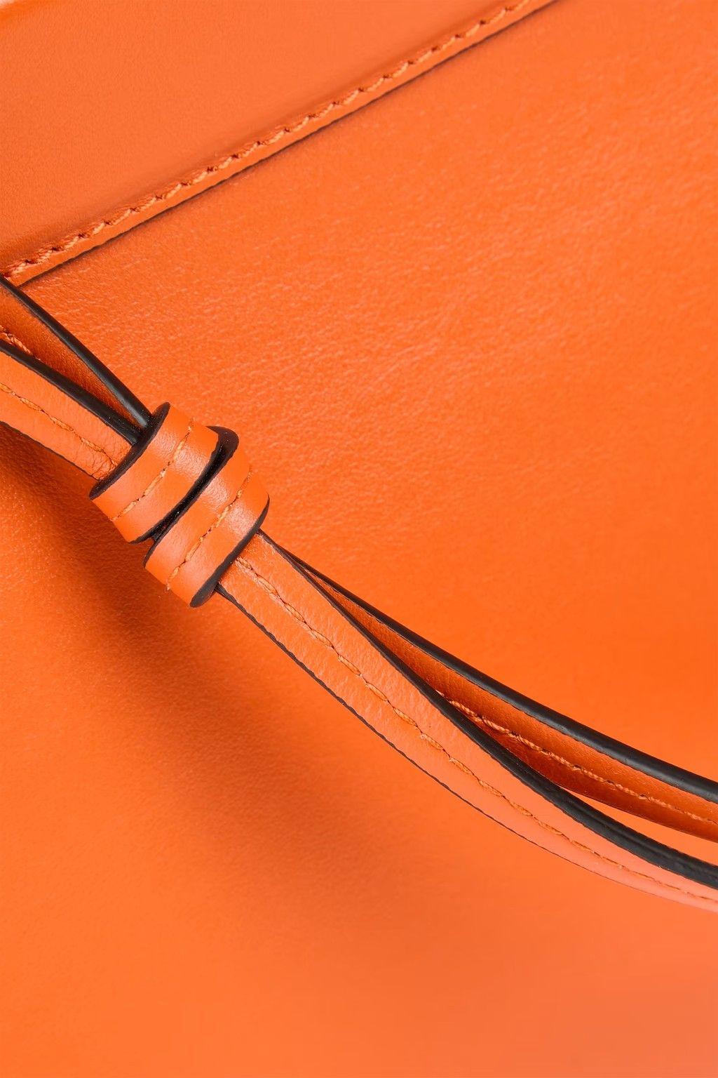 Wandler Orange Leather Shoulder Bag