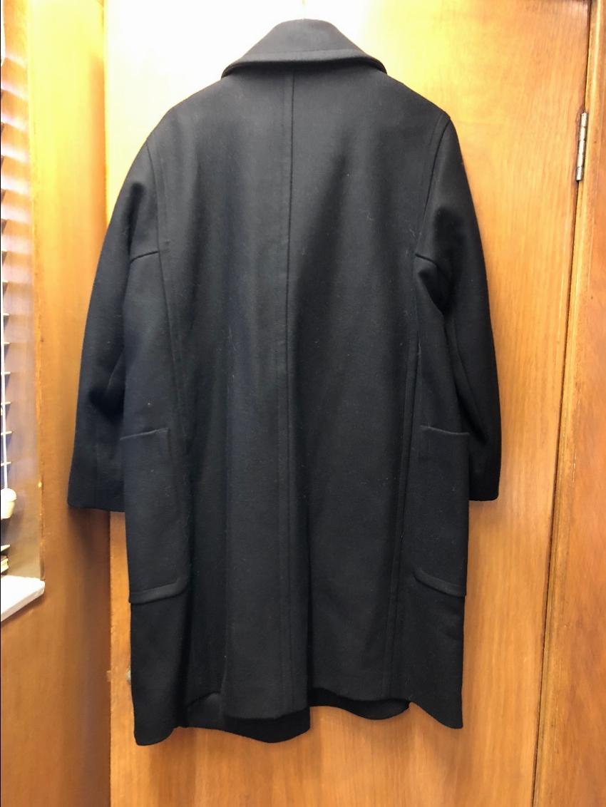Jaegar Black Wool Double Breasted Coat