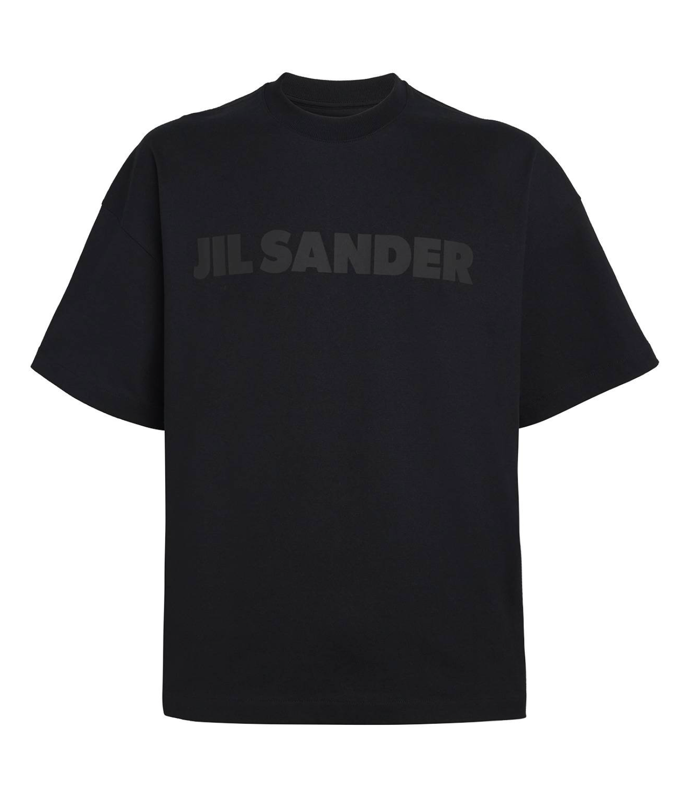 Jil Sander Round Collar Tonal Logo T-Shirt