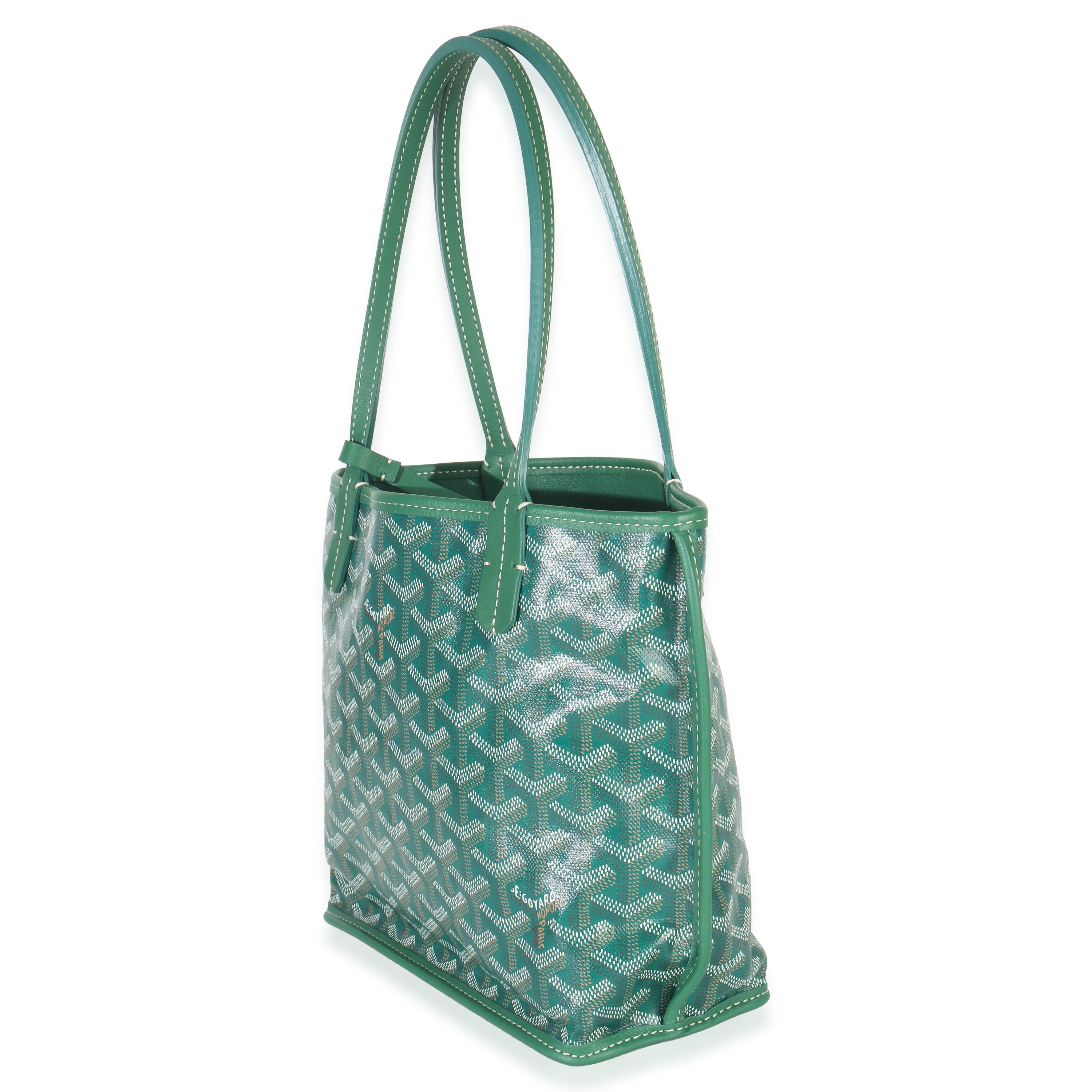 Goyard Mini Anjou Green Goyardine Canvas