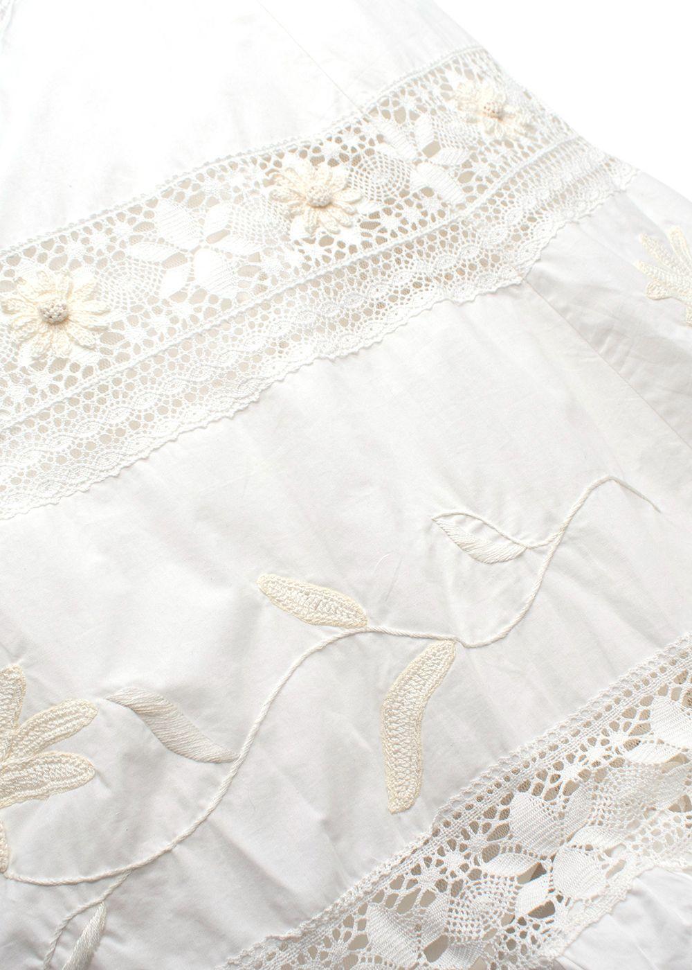 Aliai Forte White Dress with Lace Details