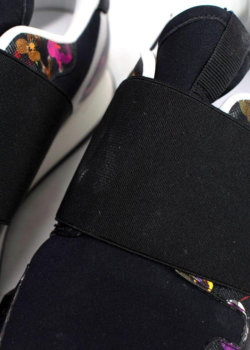 Givenchy Black Floral Runner Sneakers