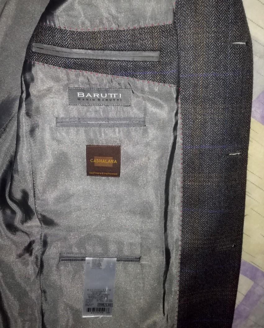 Mario Barutti Wool & Cashmere Herringbone Blazer