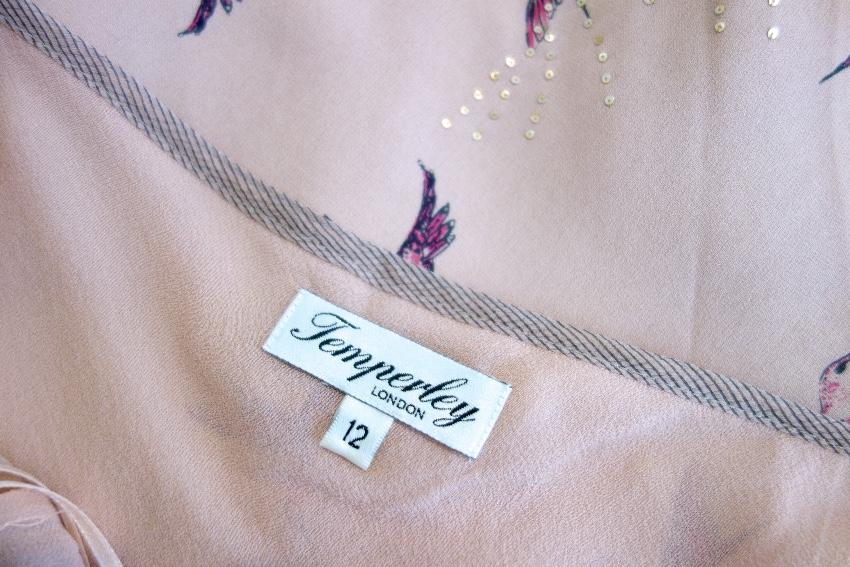 Temperley Pink Hummingbird Silk Top