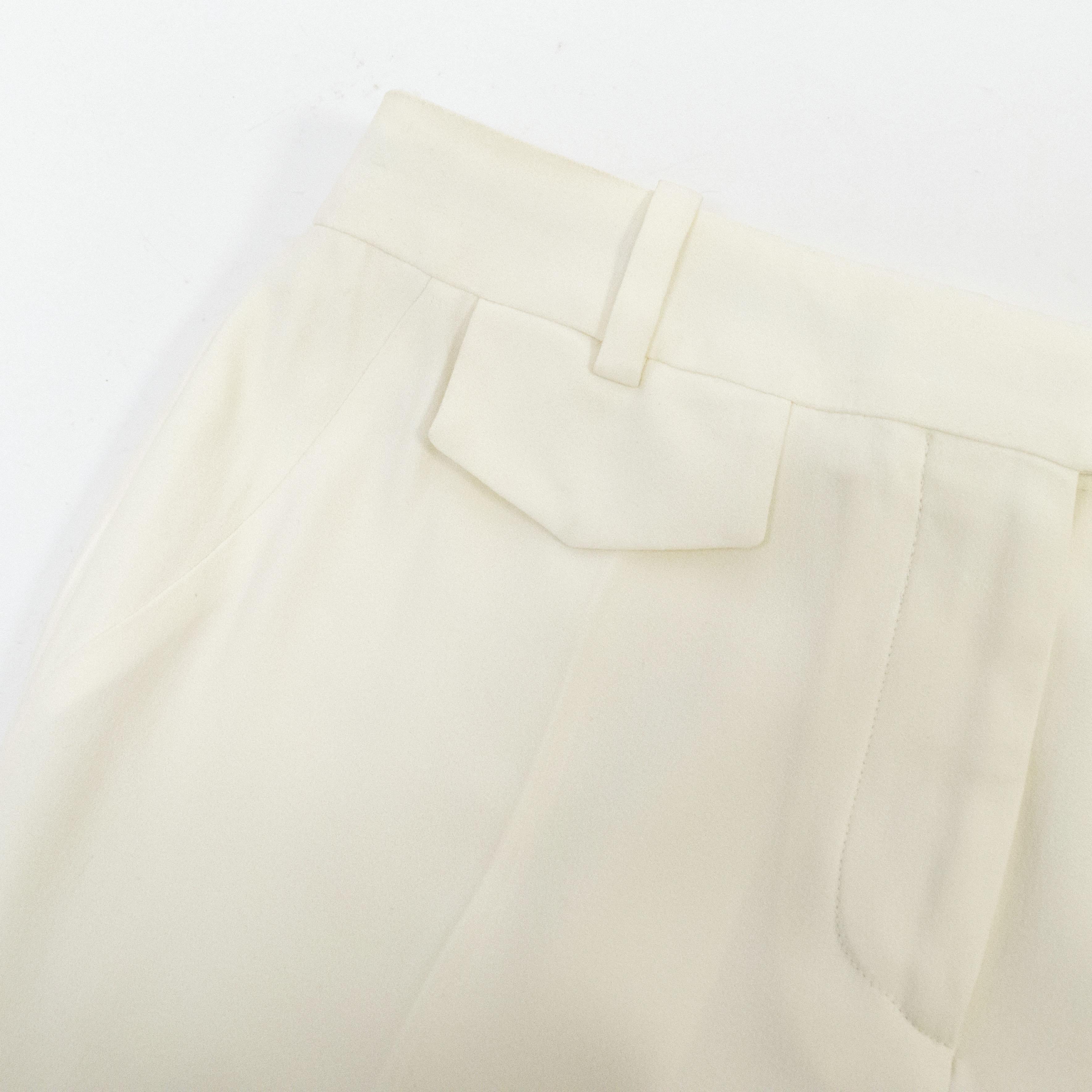 Alexander McQueen White Trousers