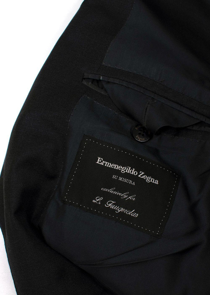 Ermenegildo Zegna Charcoal Single Breasted Wool Suit