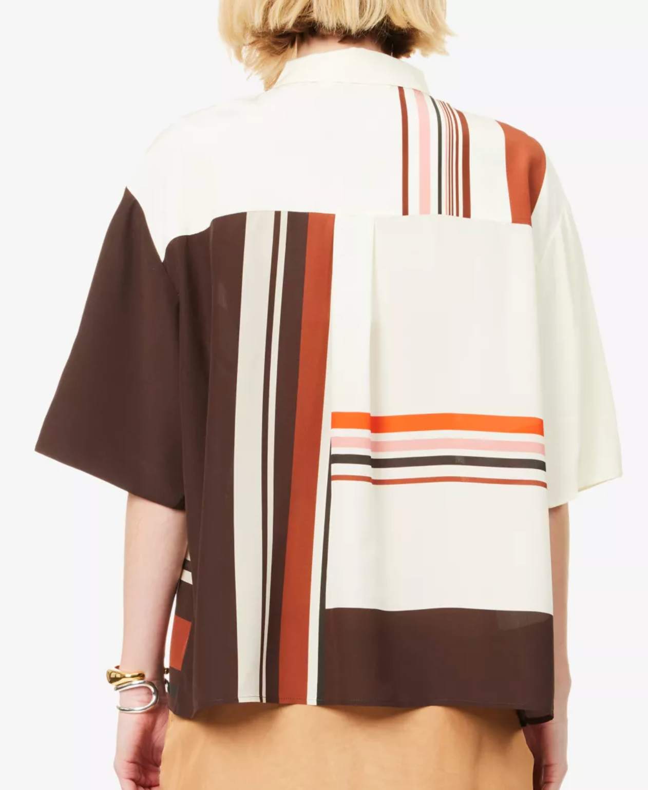SIR Thistle Short-Sleeve Silk Shirt