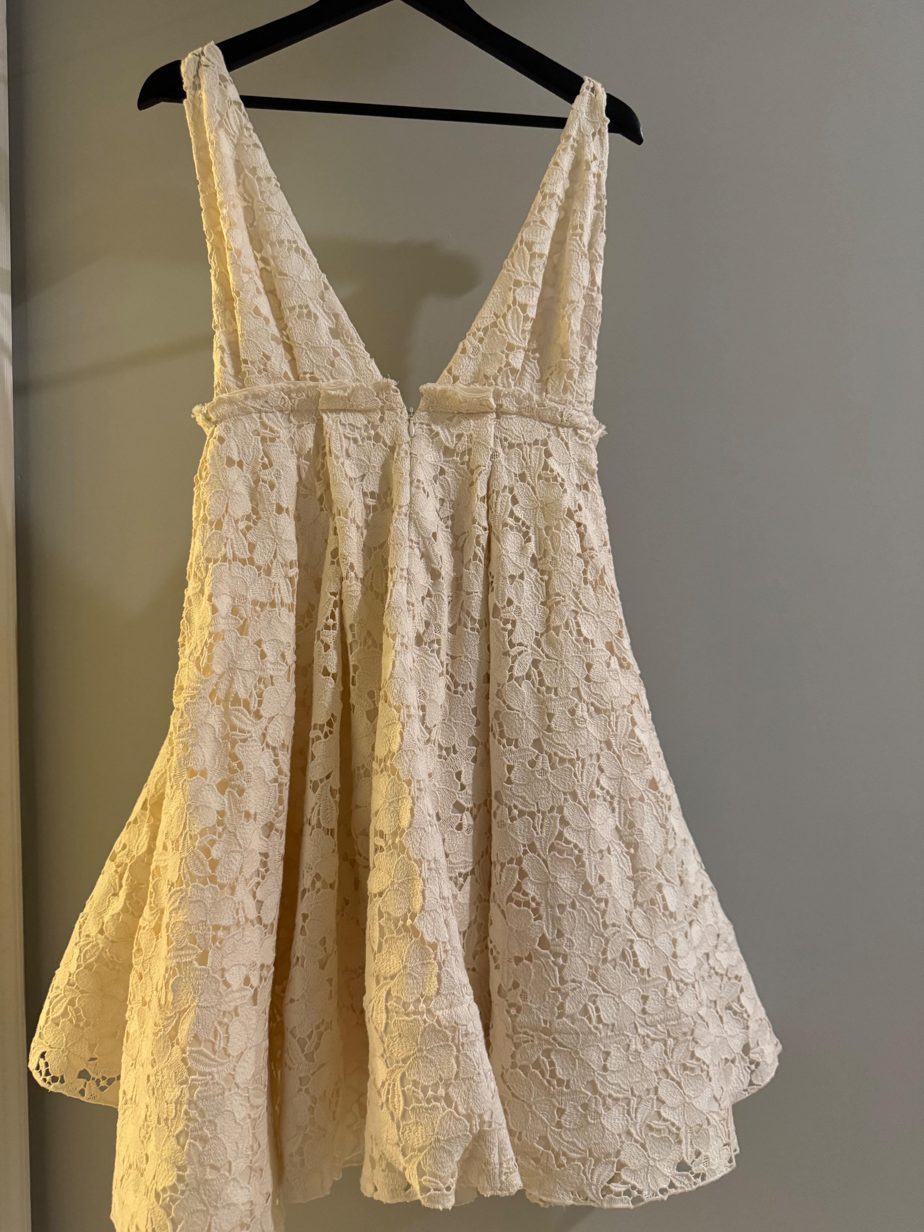 Brock Collection Lace Pleated Mini Dress