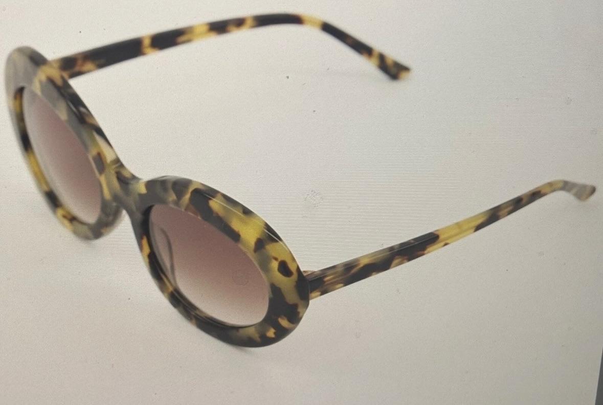 Sunday Somewhere Faux Tortoise Print Sunglasses