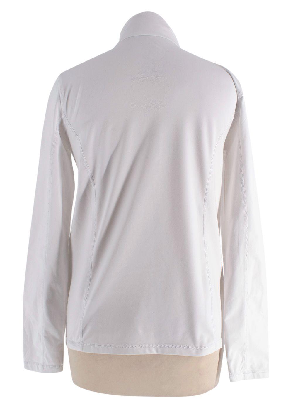 Bogner White Quarter Zip Logo Baselayer