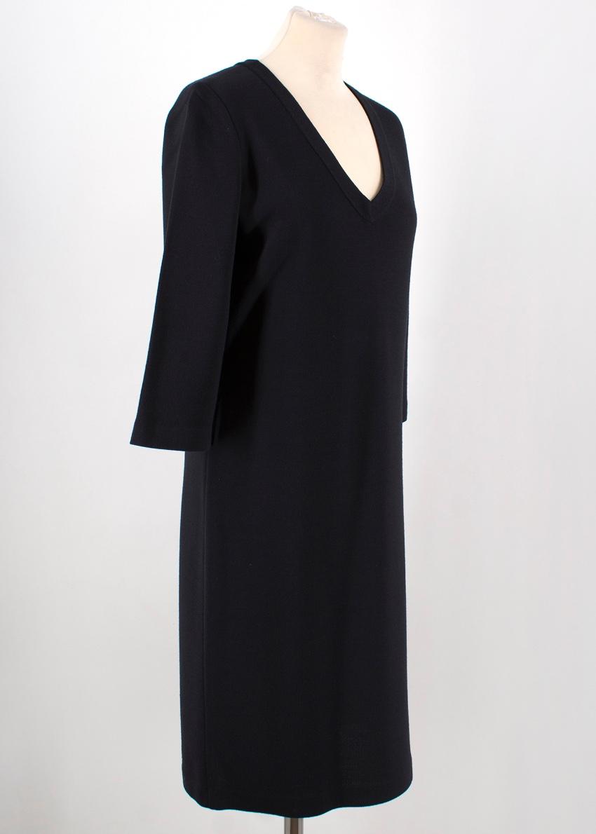 St. John Black Knit Dress