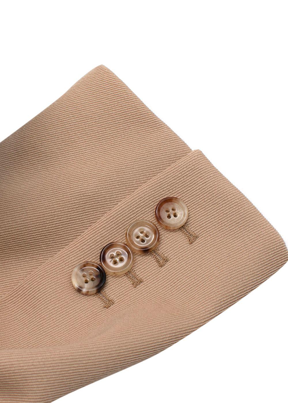 Chloe Beige Double Breasted Cinched Waist Blazer