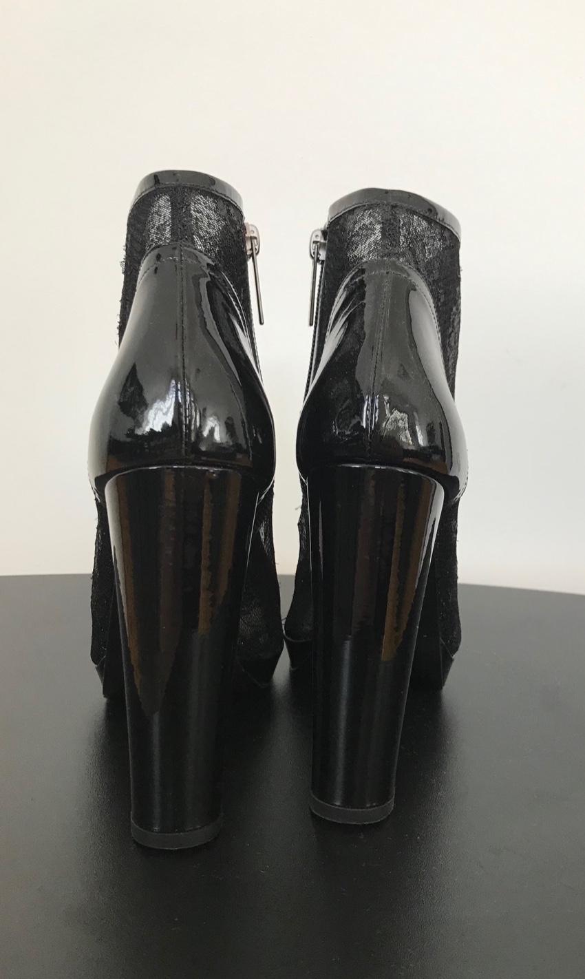 John Richmond lace rhinestone ankle boots