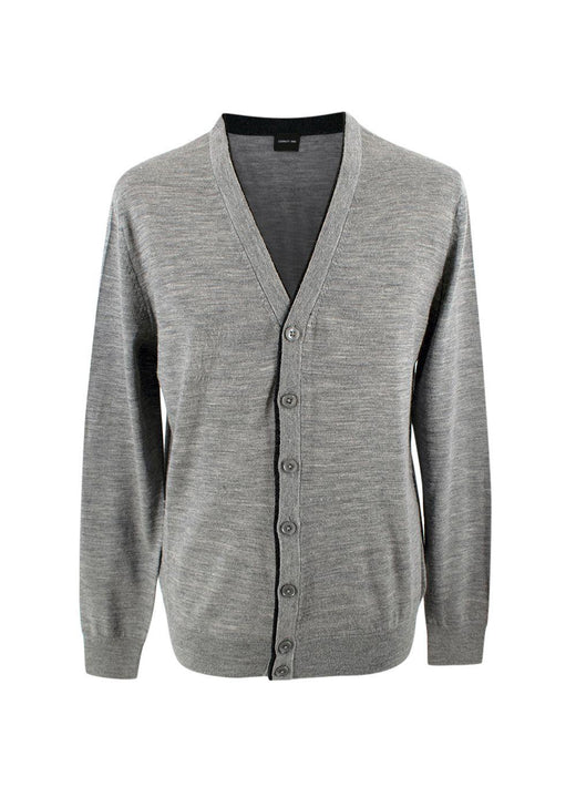 Cerruti 1881 Grey Wool Cardigan