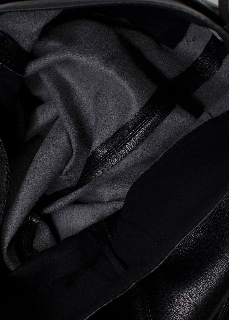 Nanushka Black Chimo Vegan Leather Wide-leg Trousers
