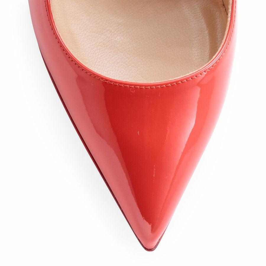 Christian Louboutin Pigalle 100 red patent leather pumps