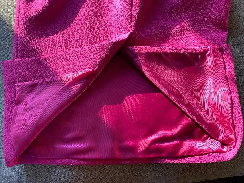Alexander McQueen Fuchsia Crepe One Shoulder Dress