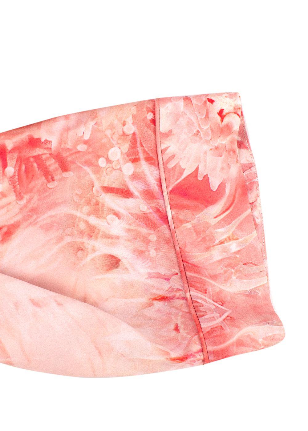 Alexander McQueen Coral Silk Pyjama Set